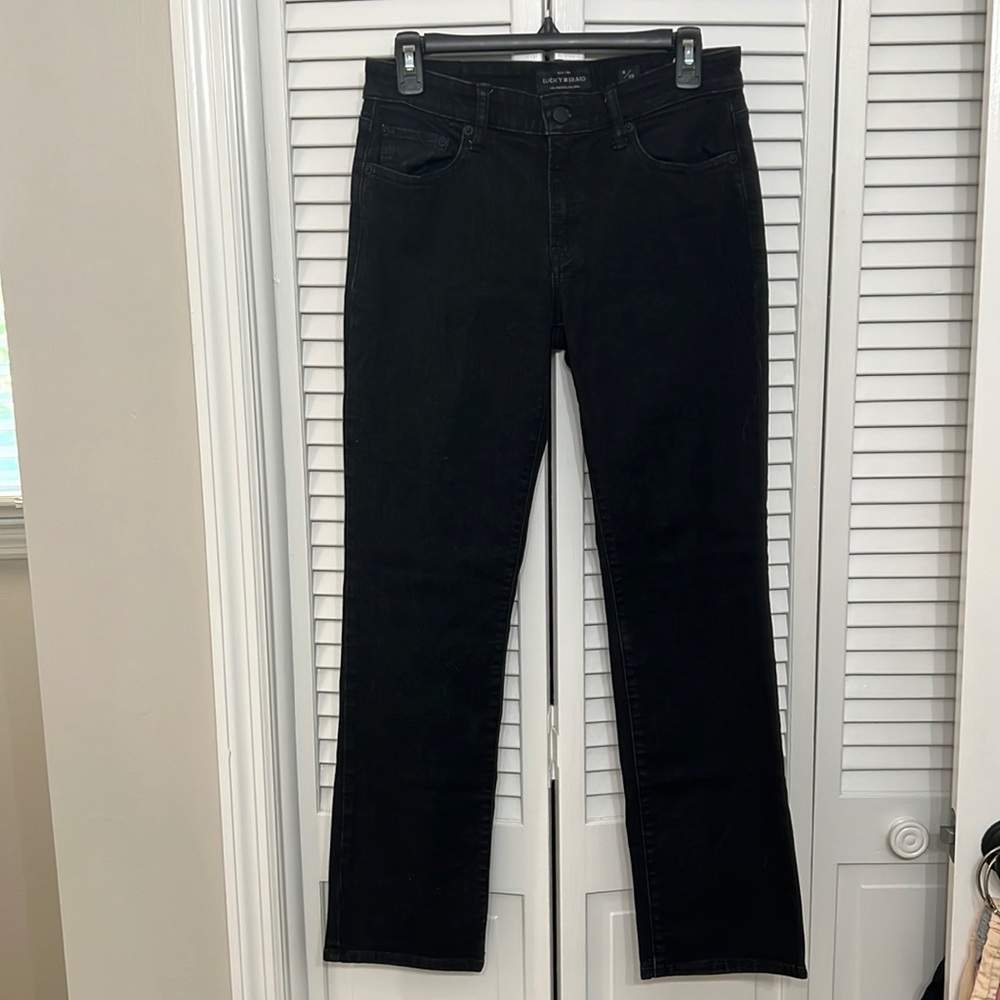 black sweet straight lucky brand jeans - size 6/28